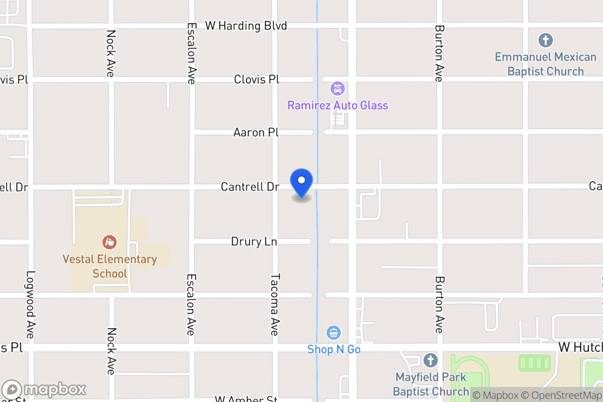 Map of 822  Cantrell Dr