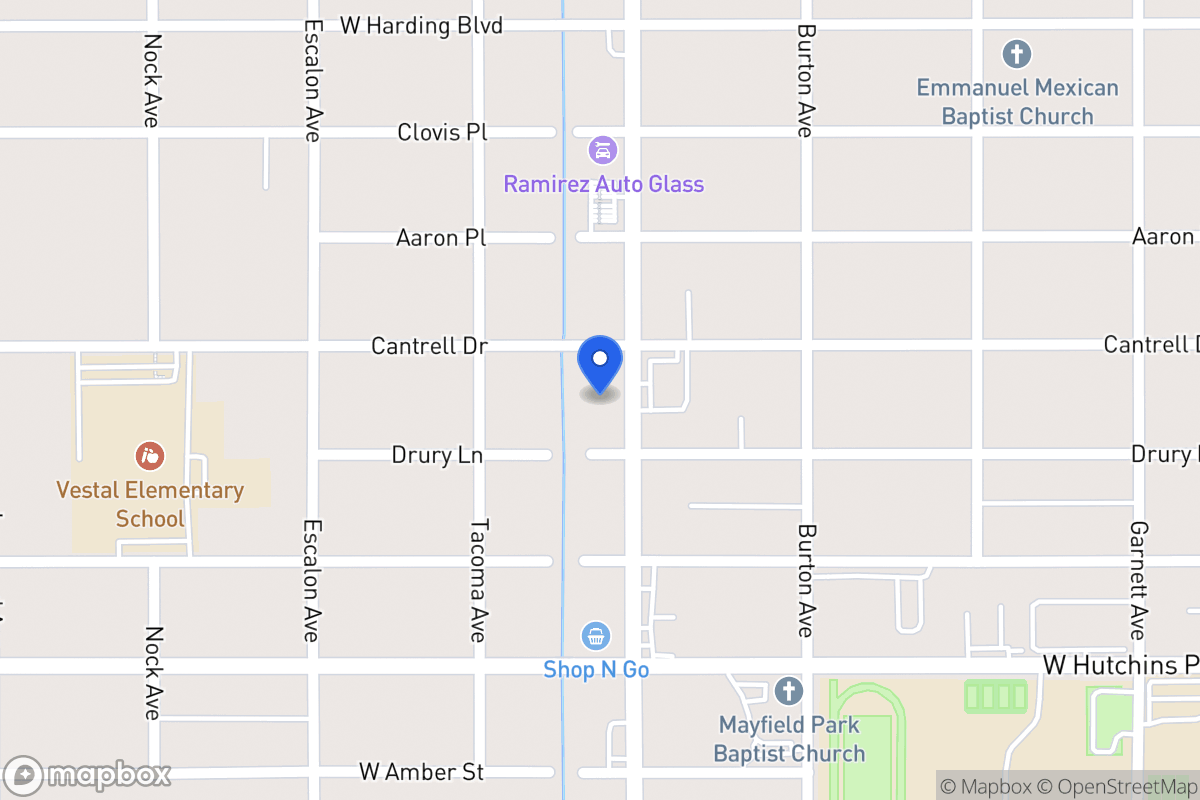 Map of 2911  Commercial Ave