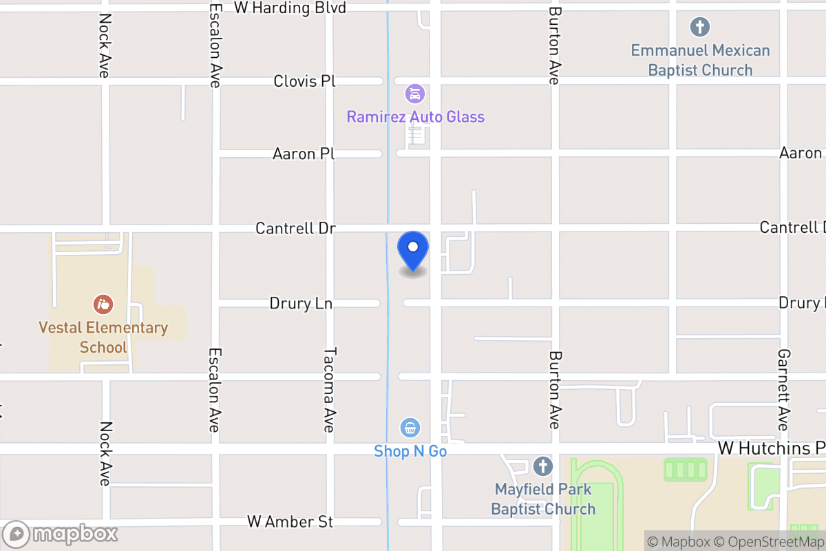 Map of 2915  Commercial Ave