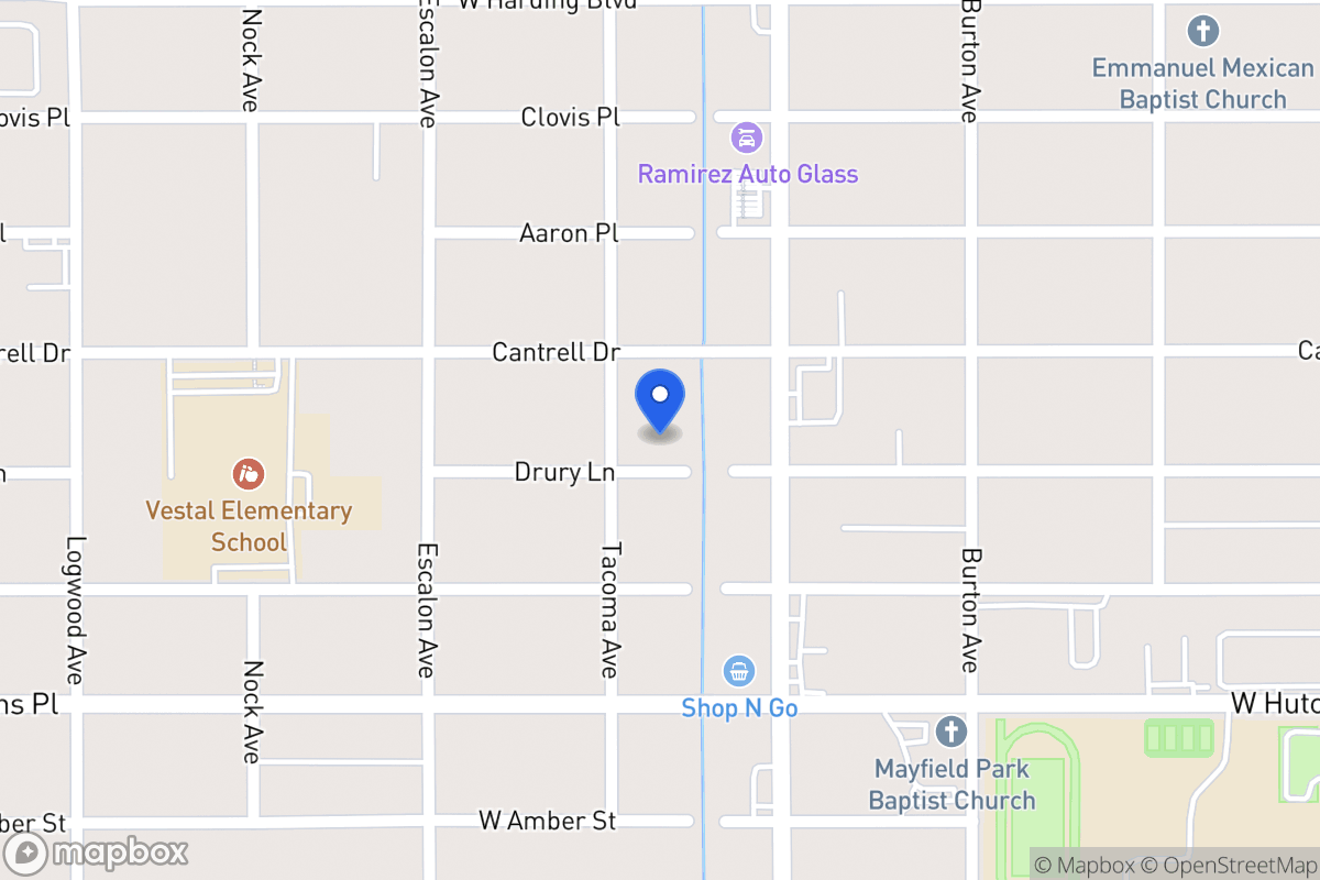 Map of 827  Drury Ln