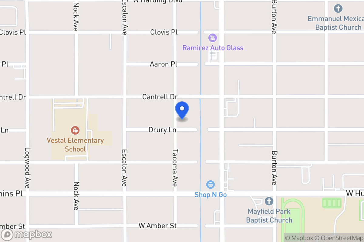 Map of 835  Drury Ln