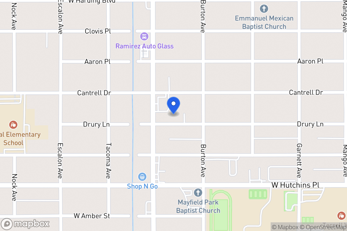 Map of 727  Drury Ln