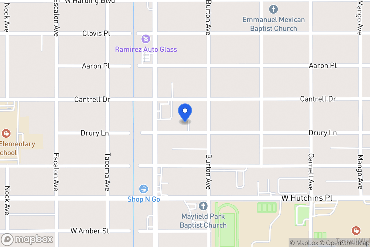 Map of 719  Drury Ln