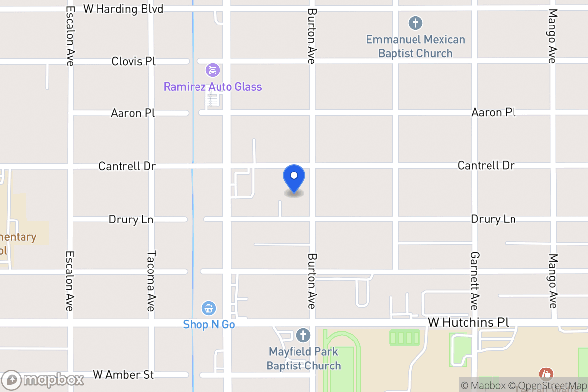 Map of 1015  Burton Ave
