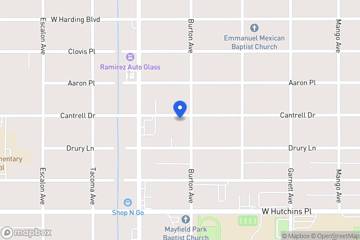Map of 1003  Burton Ave