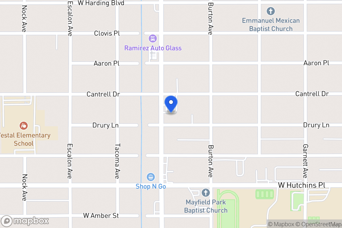 Map of 2916  Commercial Ave
