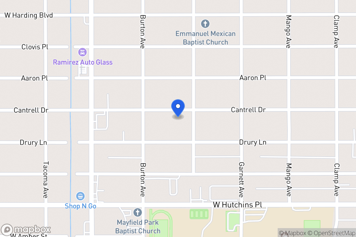 Map of 614  Cantrell Dr