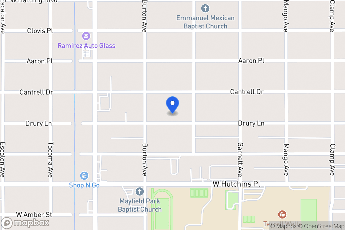 Map of 619  Drury Ln