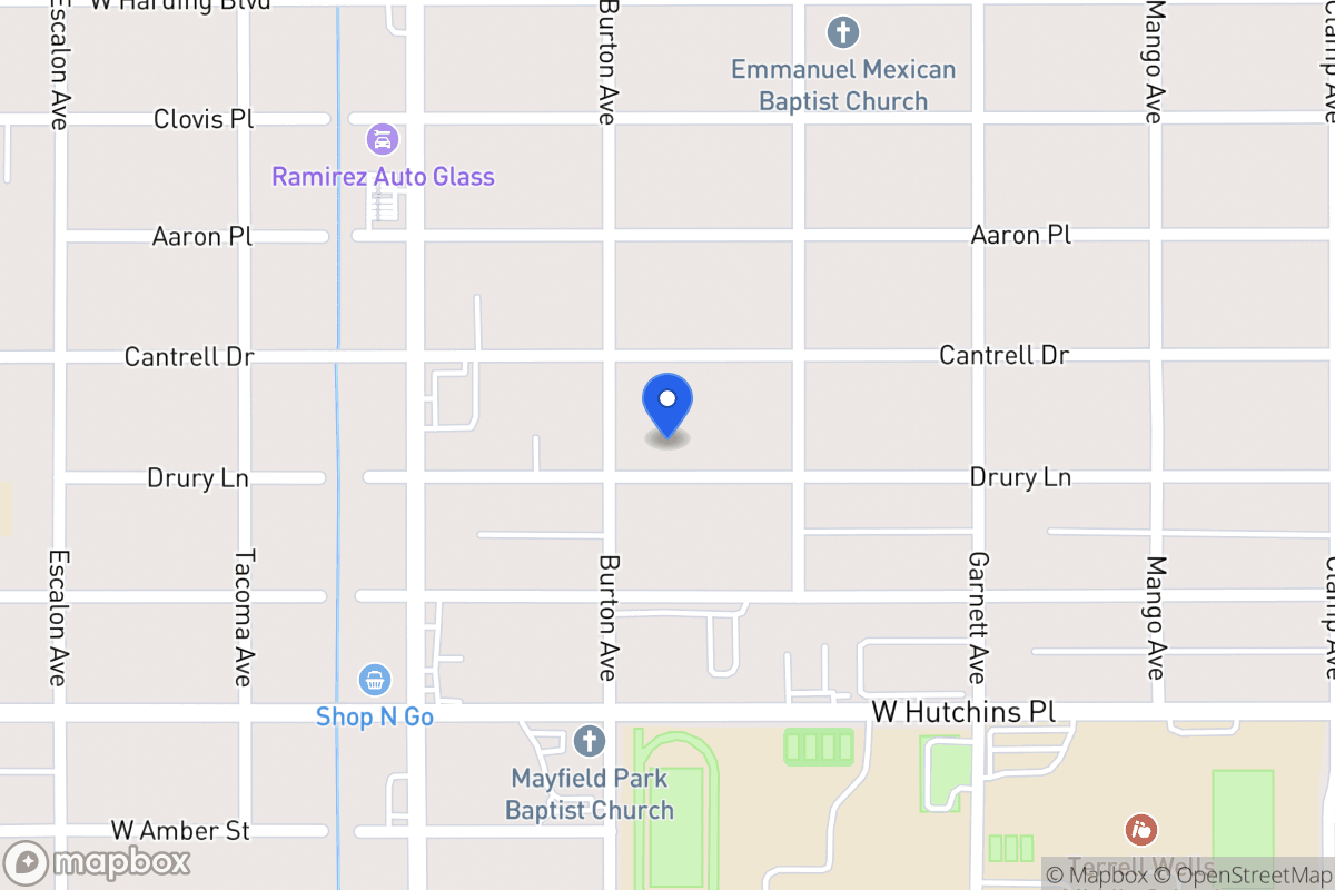 Map of 631  Drury Ln