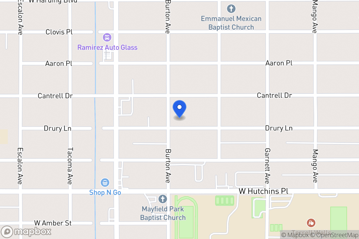 Map of 635  Drury Ln