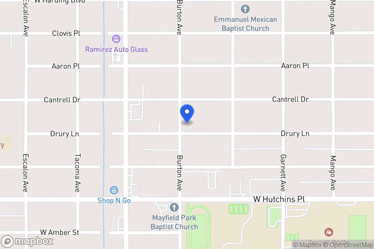 Map of 639  Drury Ln