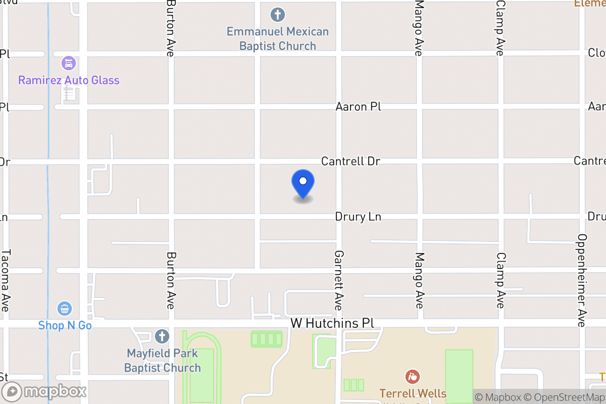 Map of 519  Drury Ln