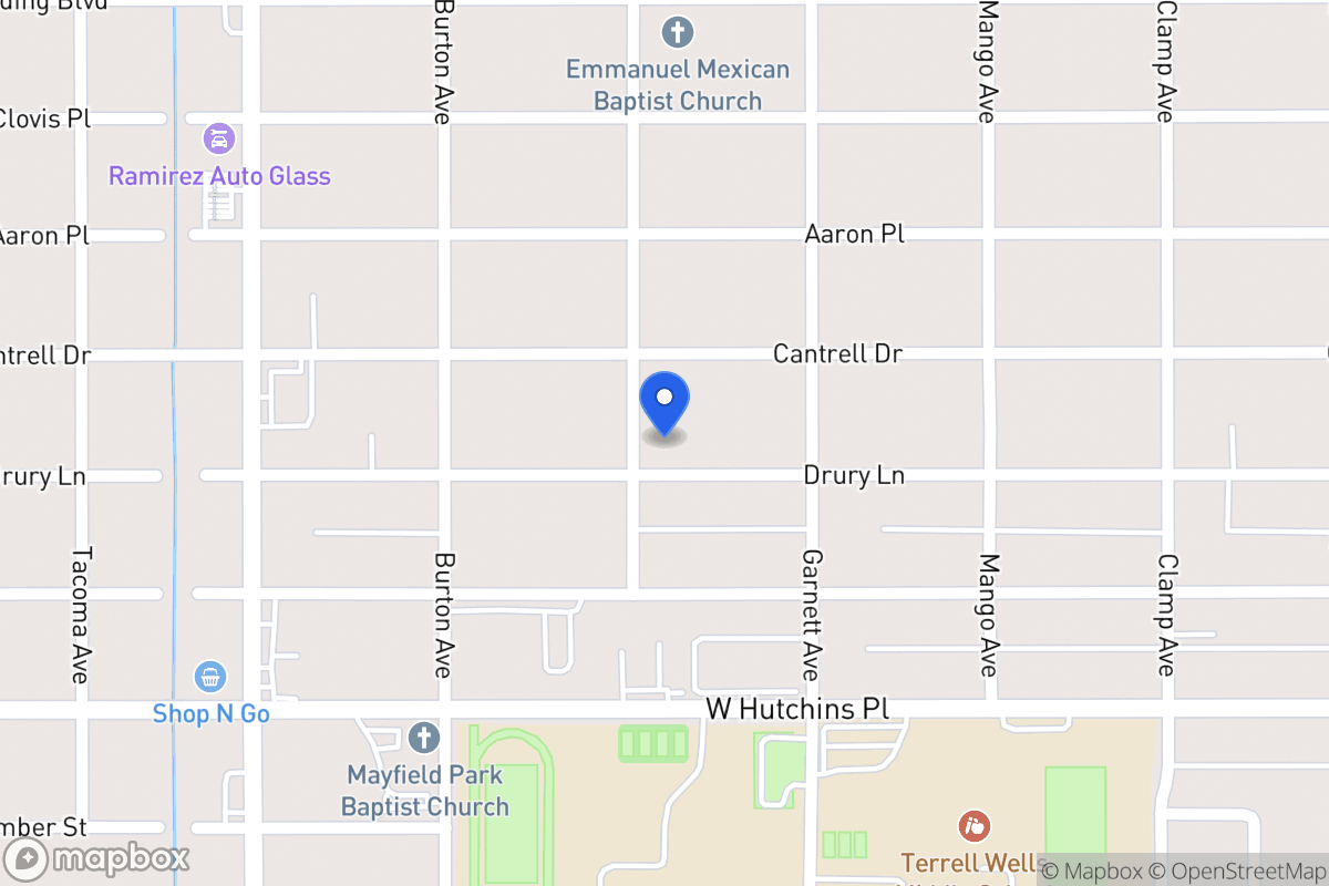 Map of 535  Drury Ln