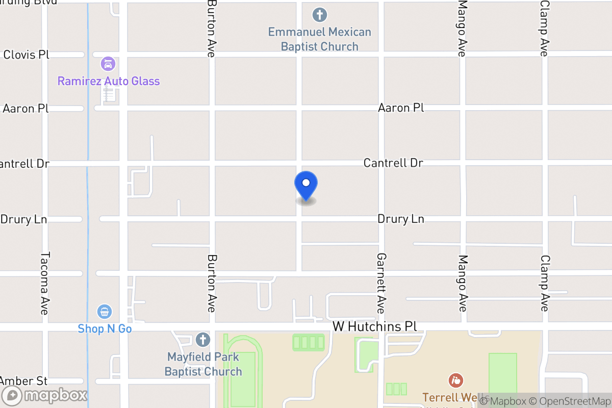 Map of 539  Drury Ln