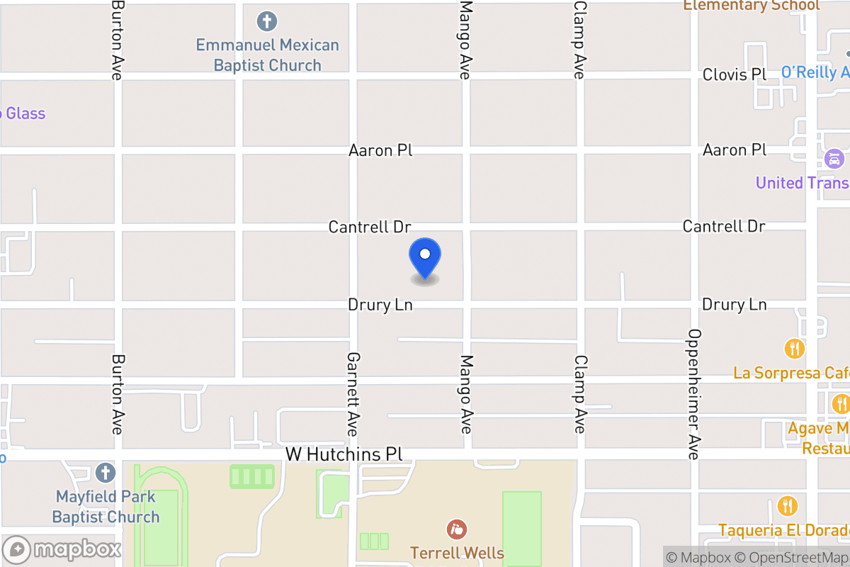 Map of 415  Drury Ln