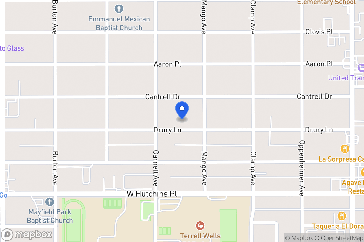 Map of 419  Drury Ln