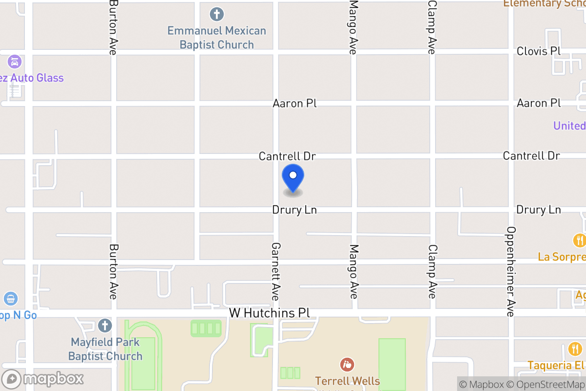 Map of 431  Drury Ln