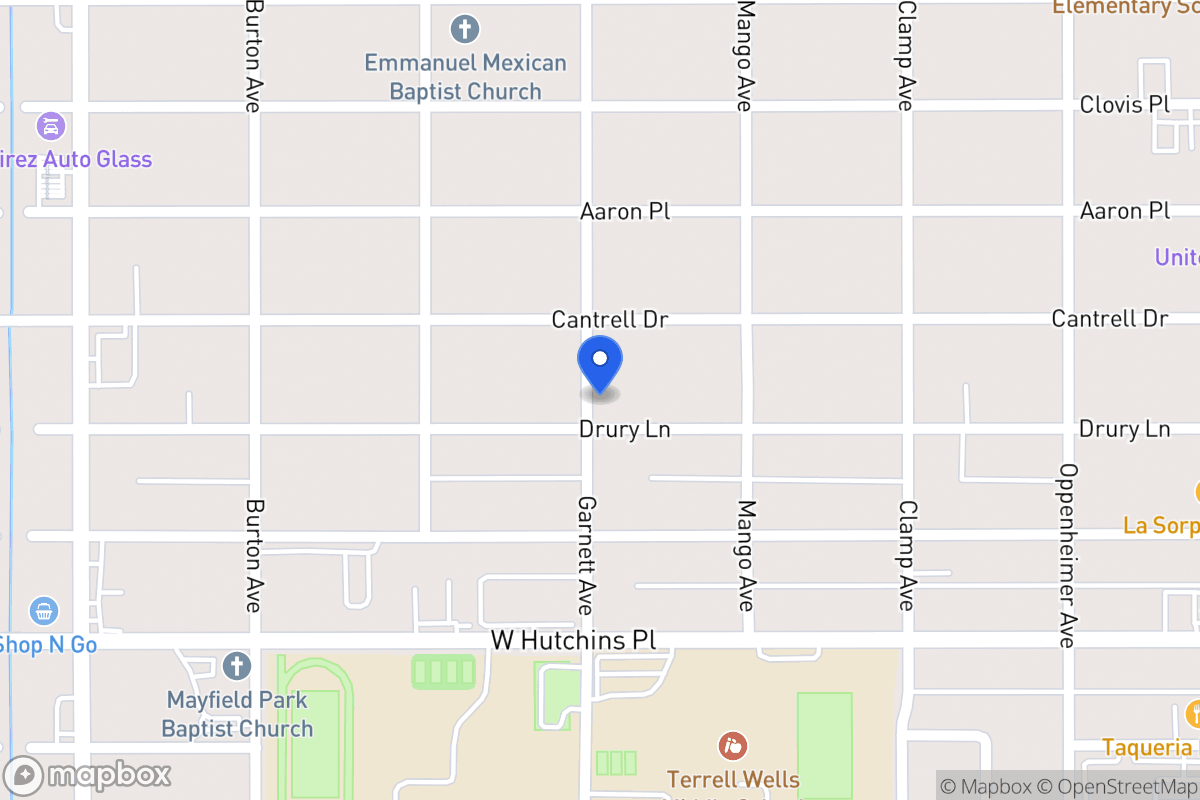 Map of 439  Drury Ln