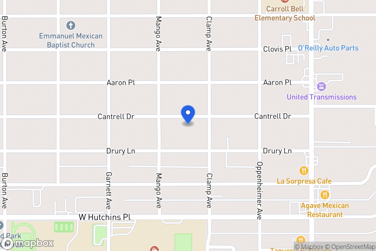 Map of 316  Cantrell Dr