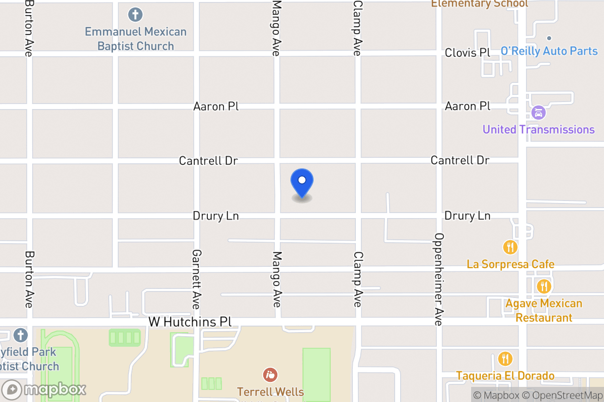 Map of 323  Drury Ln