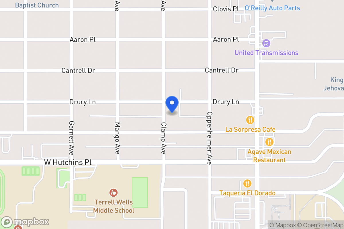 Map of 1310  Clamp Ave