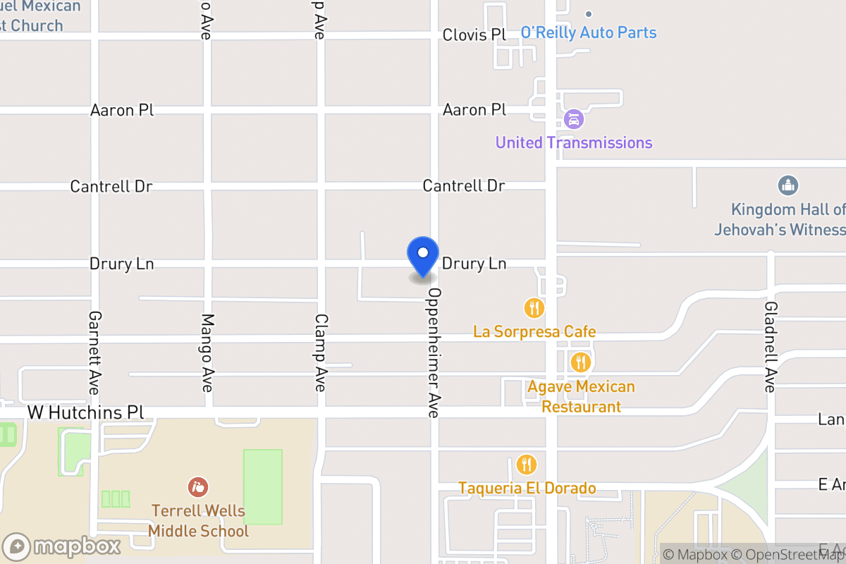 Map of 202  Drury Ln