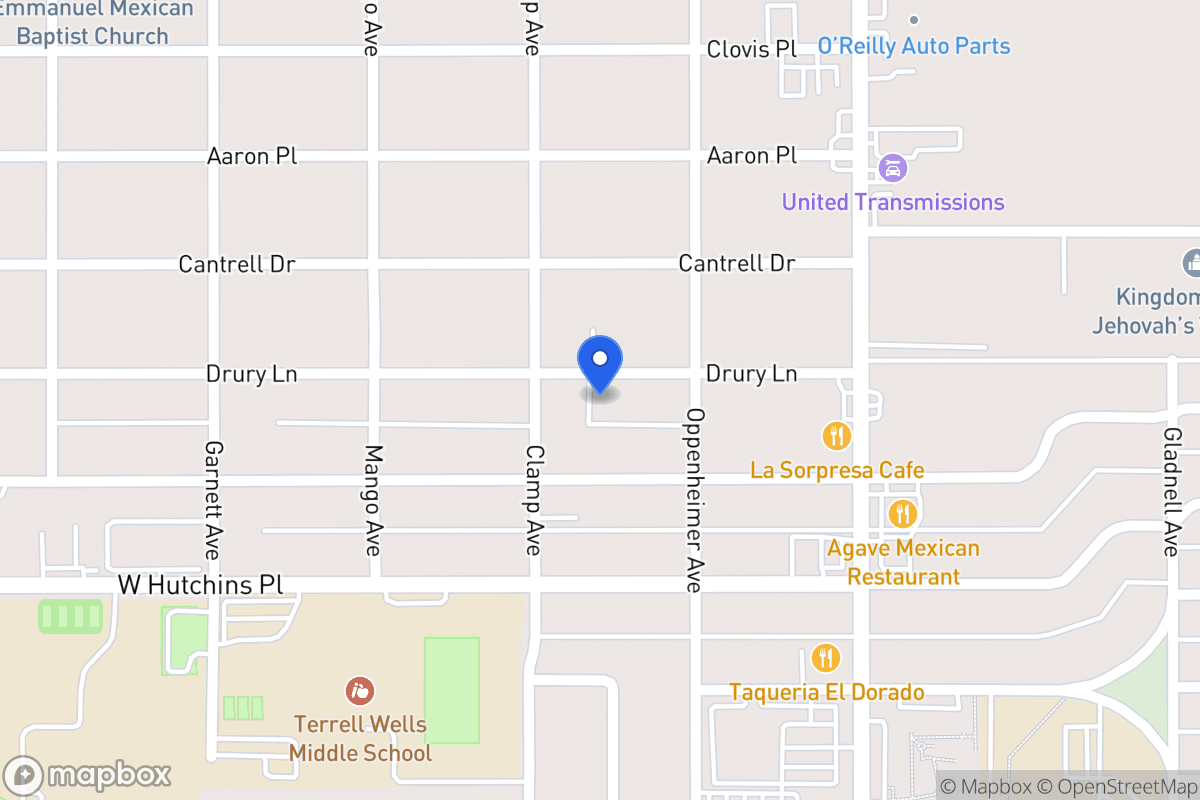 Map of 222  Drury Ln