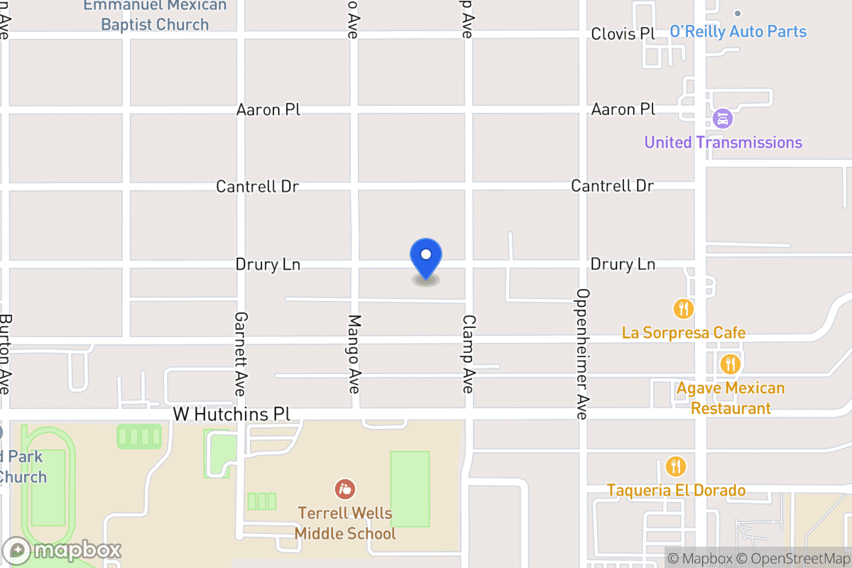 Map of 314  Drury Ln