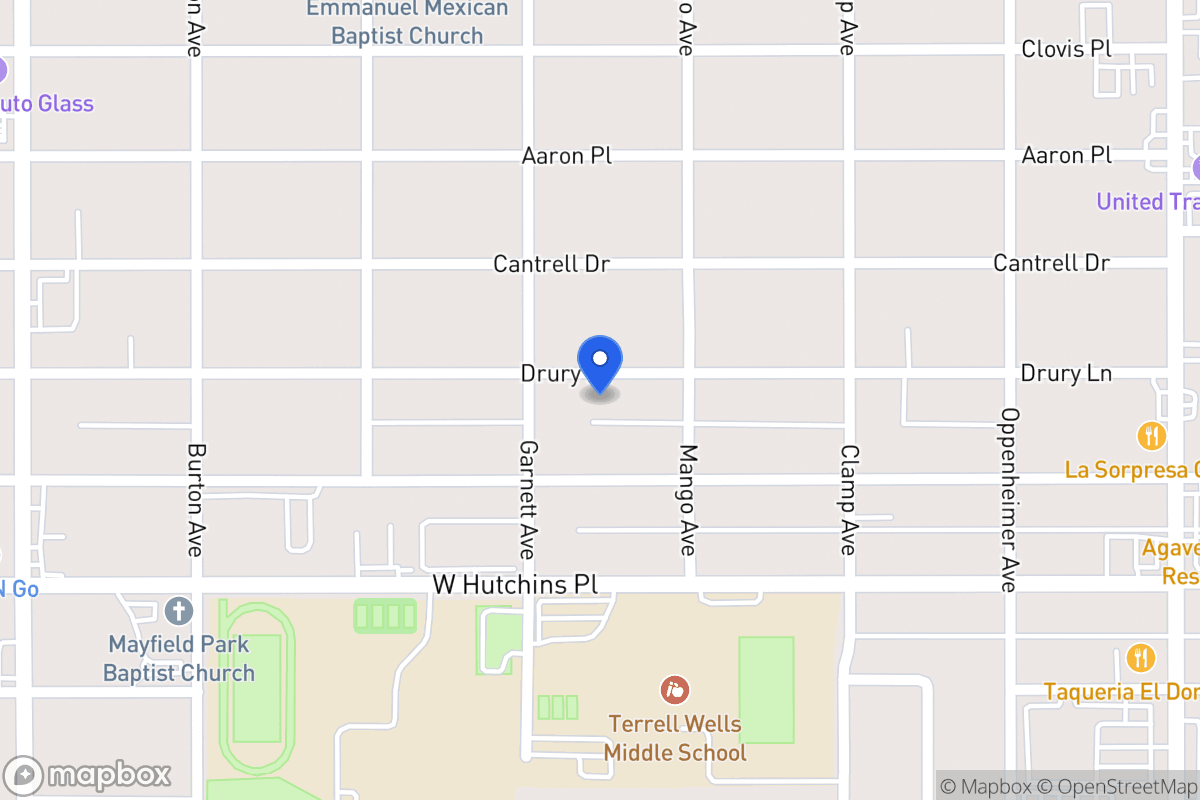 Map of 422  Drury Ln