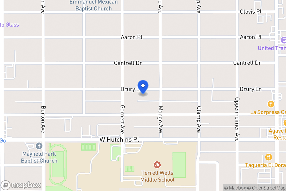 Map of 418  Drury Ln