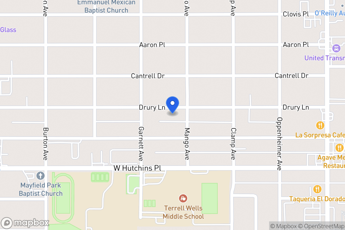 Map of 410  Drury Ln