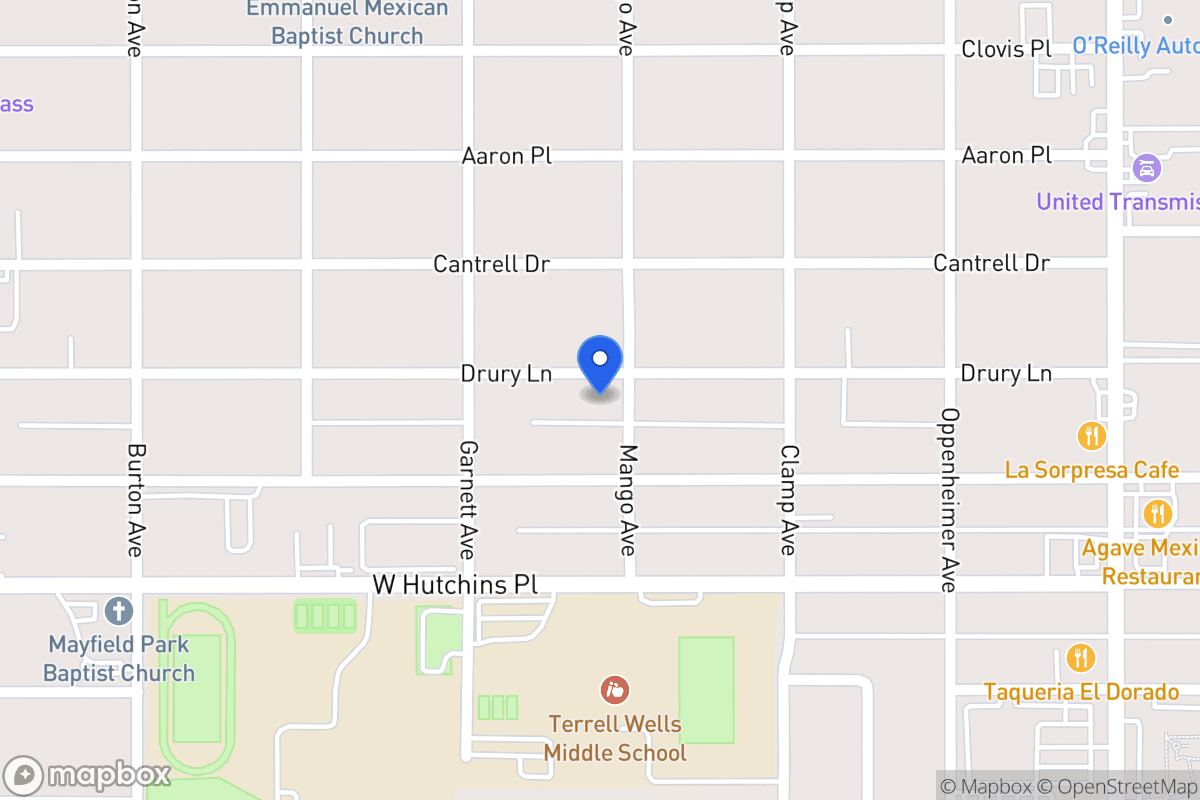 Map of 406  Drury Ln