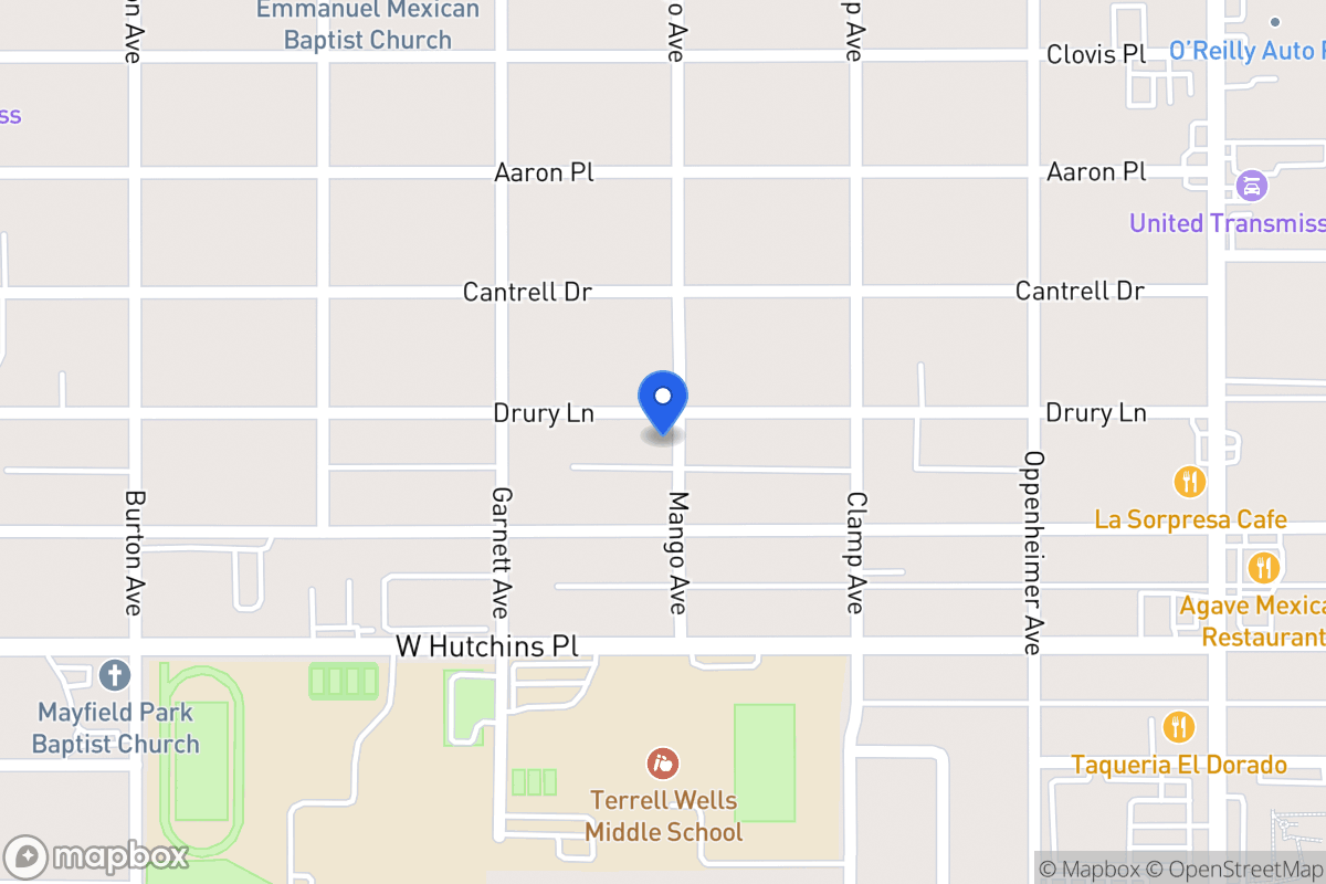 Map of 402  Drury Ln