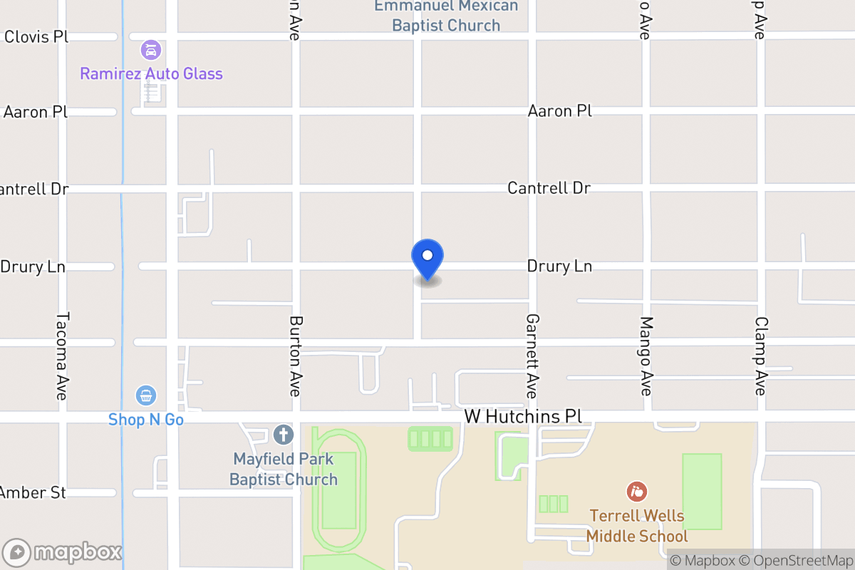 Map of 538  Drury Ln
