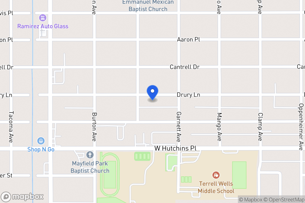 Map of 526  Drury Ln