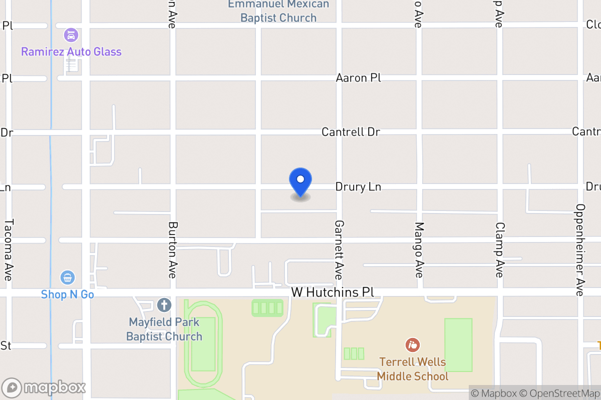 Map of 518  Drury Ln