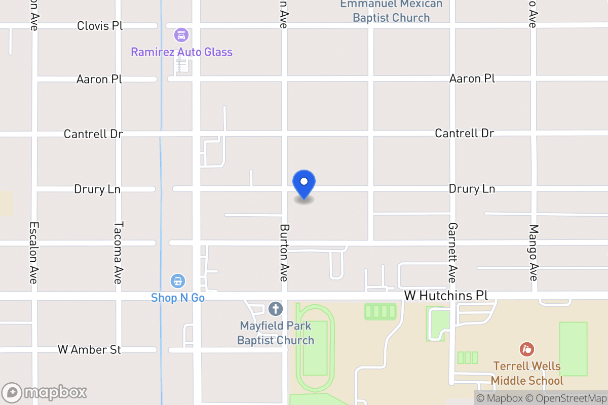 Map of 634  Drury Ln