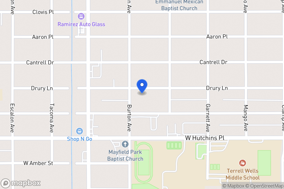 Map of 630  Drury Ln