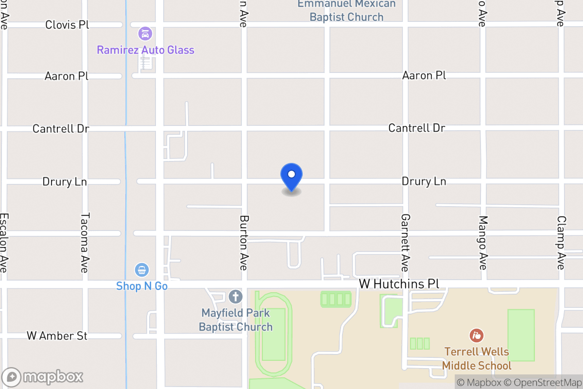Map of 618  Drury Ln