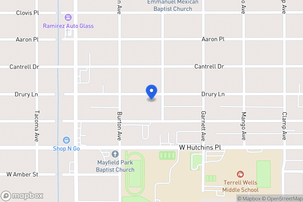 Map of 610  Drury Ln