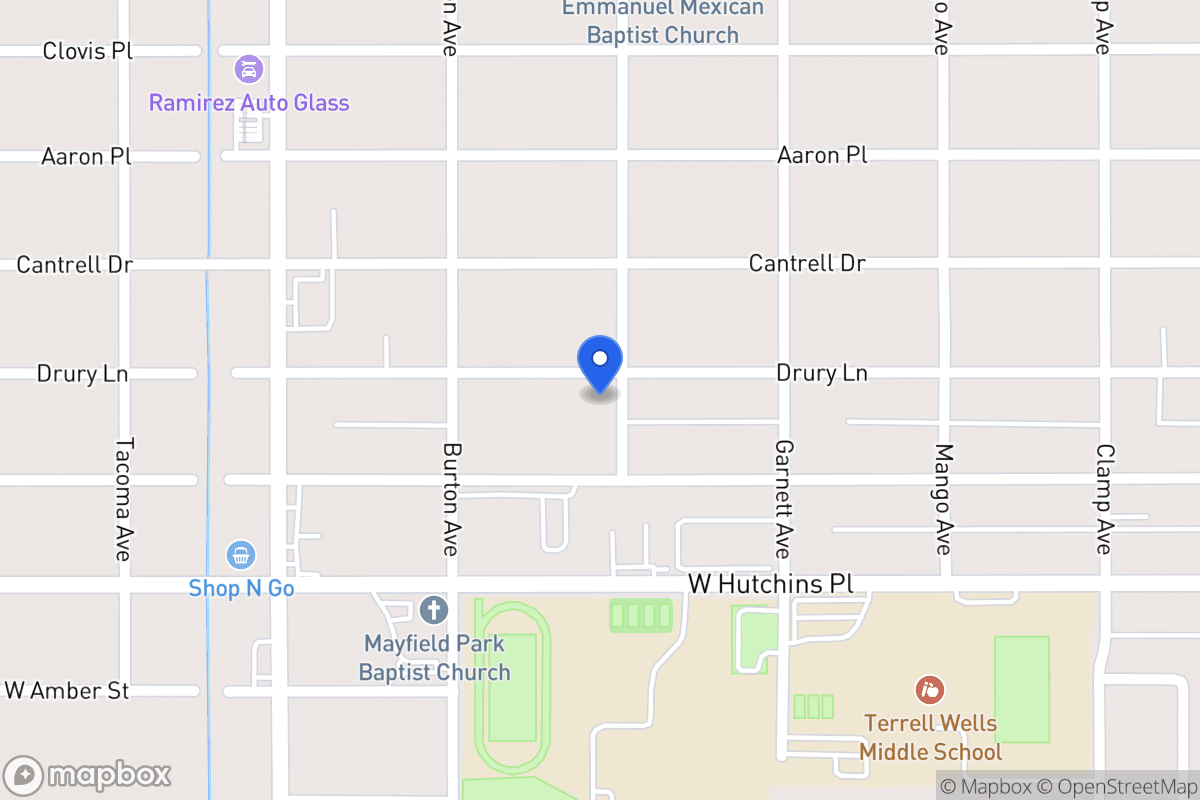 Map of 602  Drury Ln