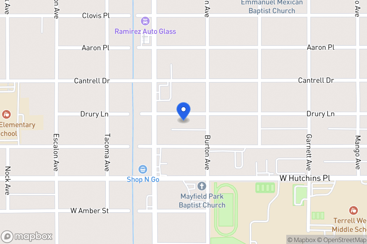 Map of 718  Drury Ln