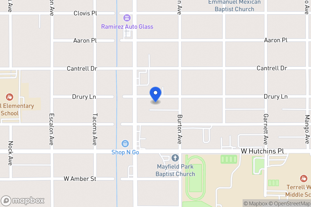 Map of 722  Drury Ln
