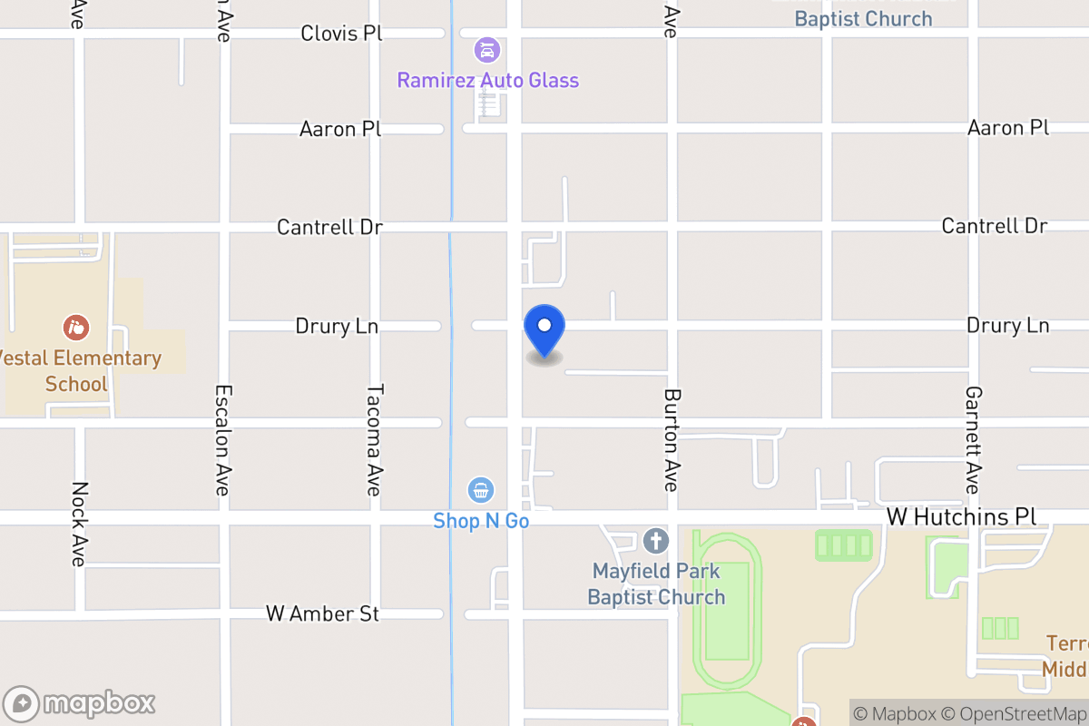 Map of 3012  Commercial Ave