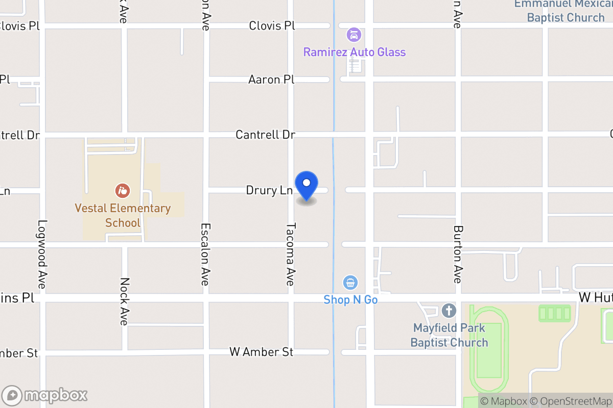 Map of 830  Drury Ln