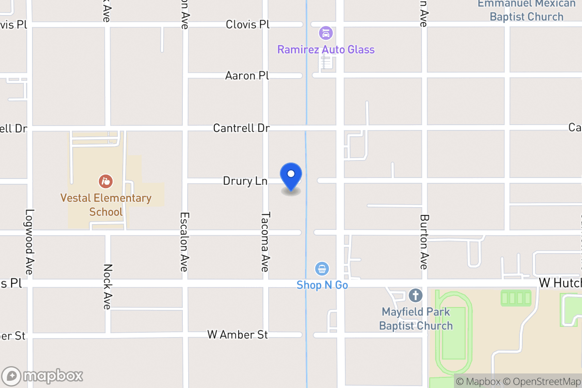 Map of 822  Drury Ln