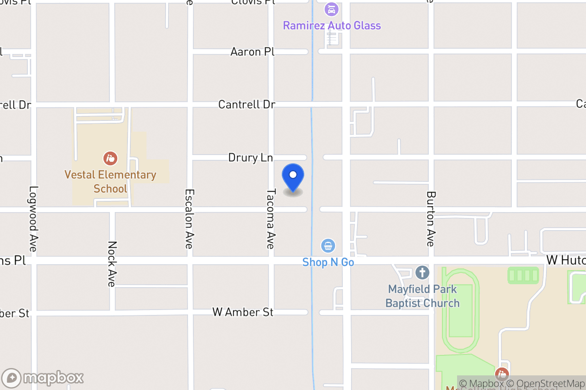 Map of 827 W Vestal Pl