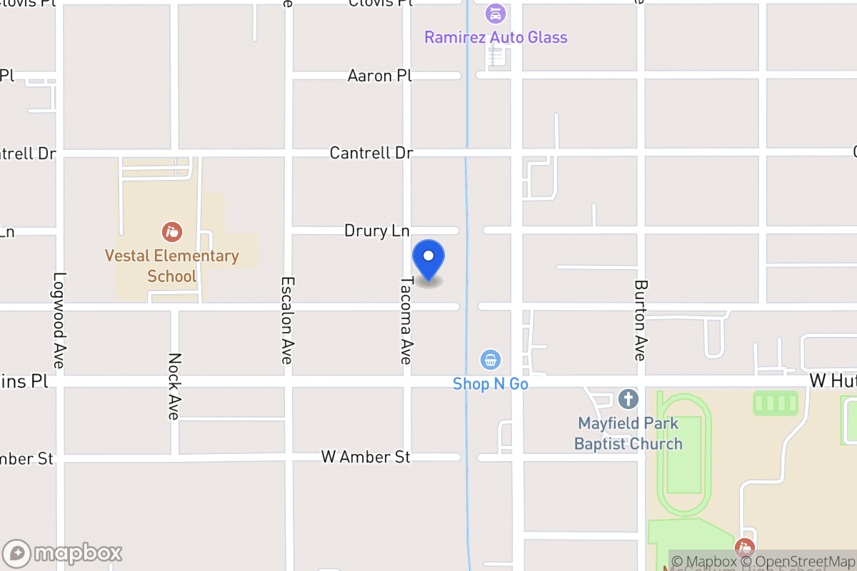 Map of 831 W Vestal Pl