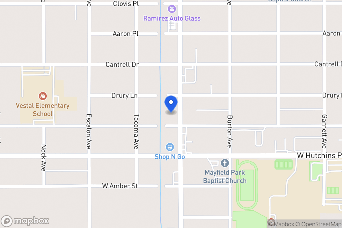 Map of 3015  Commercial Ave