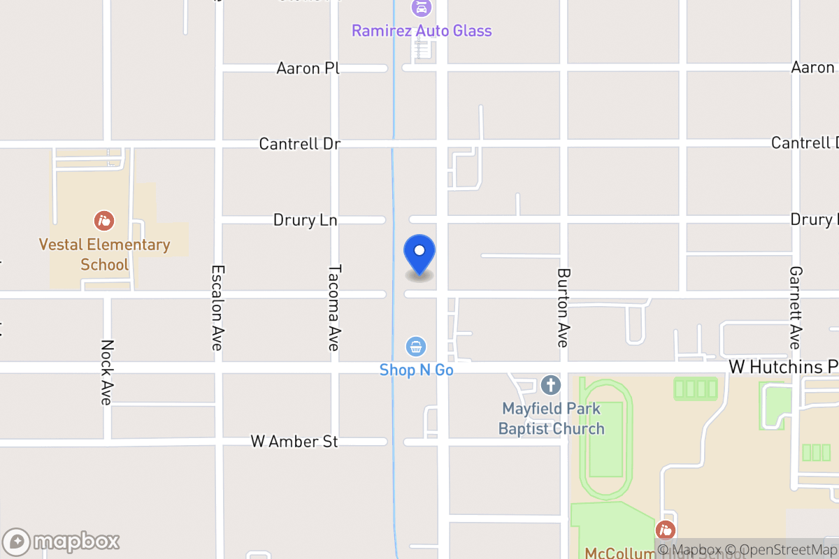 Map of 3027  Commercial Ave